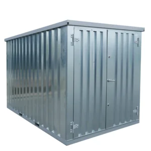 Lagercontainer 3×2 Meter Galvanisiert Doppeltüren Kurze Seite